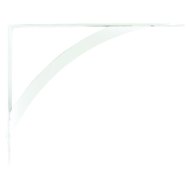 Knape & Vogt Knape & Vogt John Sterling White Steel Bracket 12 Ga. 10 in. L 100 lb RP-0053-10WT - main